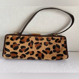 NWOT GREAT AMERICAN LEATHERWORKS Leather and Leopard Print Women's small bag